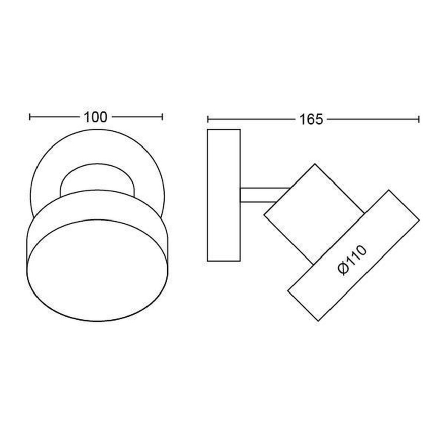 Philips 50601/30/P0 - LED Oświetlenie punktowe BUKKO LED/4,5W/230V