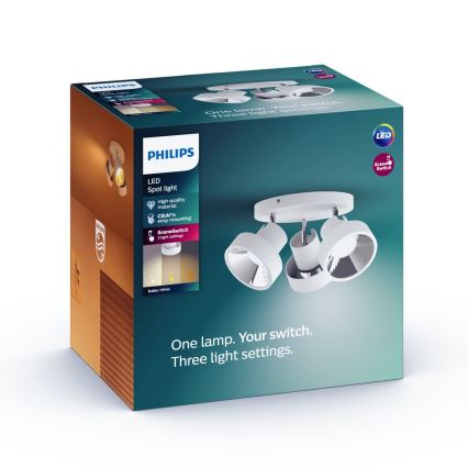 Philips - LED Oświetlenie punktowe 3xLED/4,5W/230V