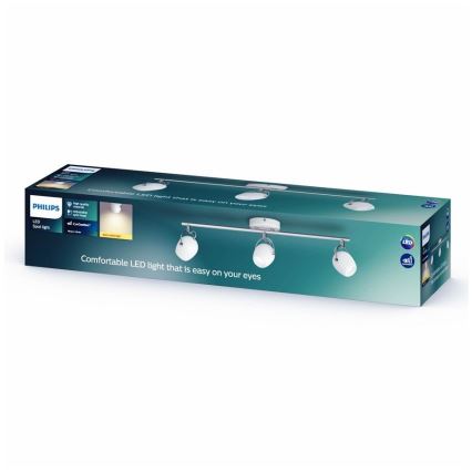 Philips 50613/31/P0 - LED Oświetlenie punktowe RIVANO 3xLED/4,3W/230V