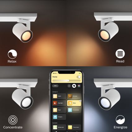 Philips 50622/31/P7 - LED Oświetlenie punktowe HUE ARGENA 2xGU10/5,7W/230V