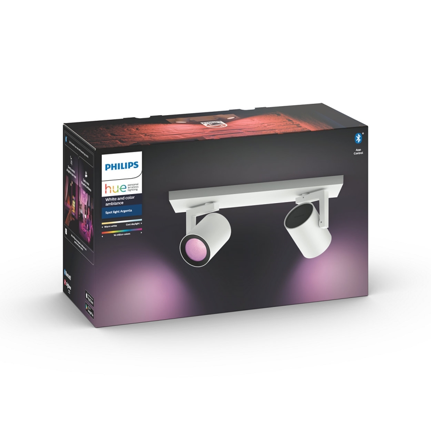 Philips 50622/31/P7 - LED Oświetlenie punktowe HUE ARGENA 2xGU10/5,7W/230V