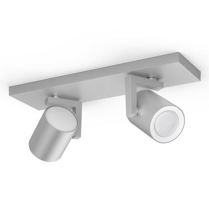 Philips 50622/48/P7 - LED Oświetlenie punktowe HUE ARGENA 2xGU10/5,7W/230V