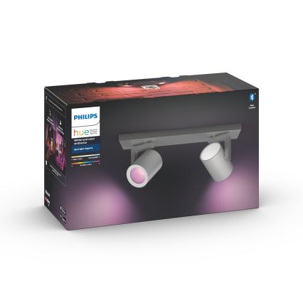 Philips 50622/48/P7 - LED Oświetlenie punktowe HUE ARGENA 2xGU10/5,7W/230V