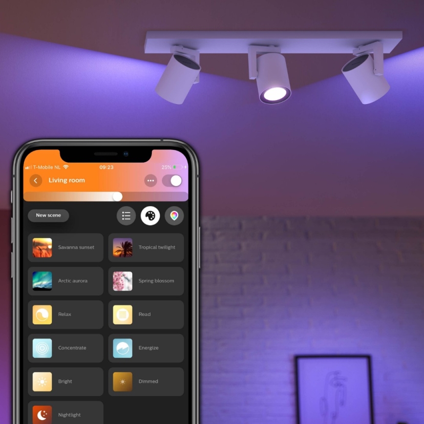 Philips 50623/31/P7 - LED Oświetlenie punktowe HUE ARGENA 3xGU10/5,7W/230V