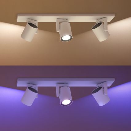 Philips 50623/31/P7 - LED Oświetlenie punktowe HUE ARGENA 3xGU10/5,7W/230V