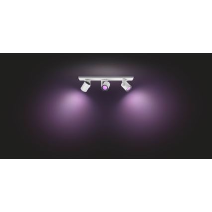 Philips - LED RGB Oświetlenie punktowe Hue ARGENA 3xGU10/5,7W/230V