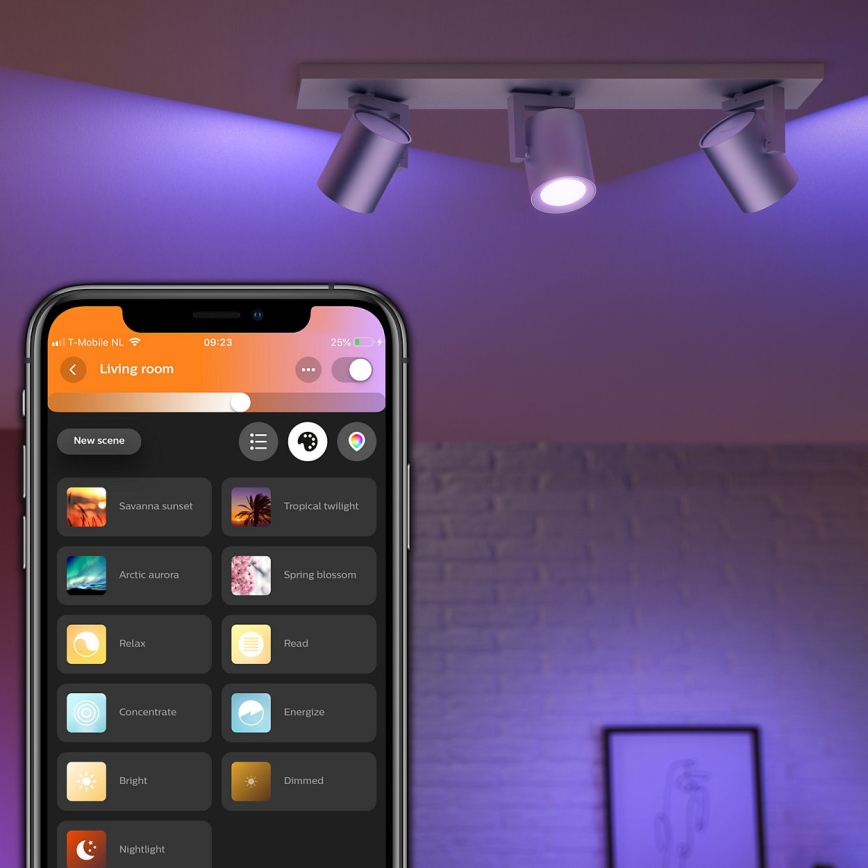 Philips 50623/48/P7 - LED Oświetlenie punktowe HUE ARGENA 3xGU10/5,7W/230V