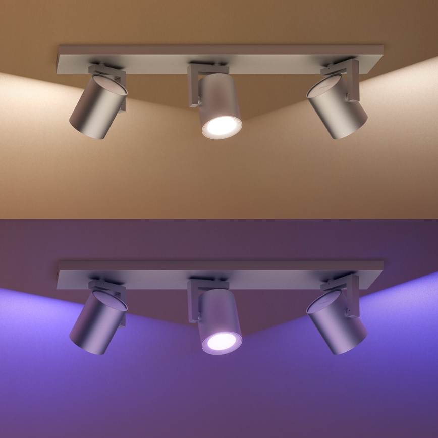 Philips 50623/48/P7 - LED Oświetlenie punktowe HUE ARGENA 3xGU10/5,7W/230V