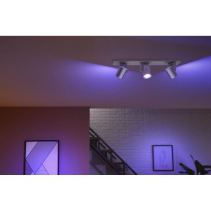 Philips 50623/48/P7 - LED Oświetlenie punktowe HUE ARGENA 3xGU10/5,7W/230V