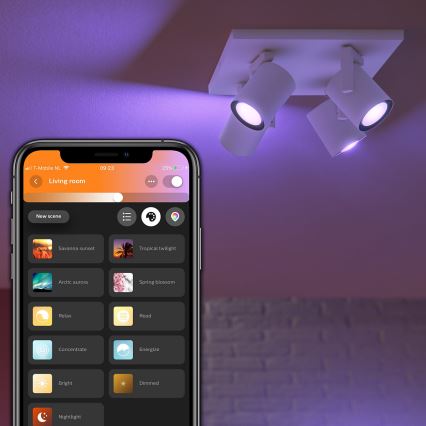 Philips 50624/31/P7 - LED Oświetlenie punktowe HUE ARGENA 4xGU10/5,7W/230V