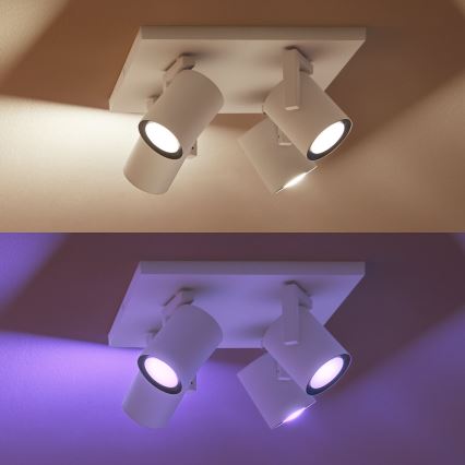 Philips 50624/31/P7 - LED Oświetlenie punktowe HUE ARGENA 4xGU10/5,7W/230V