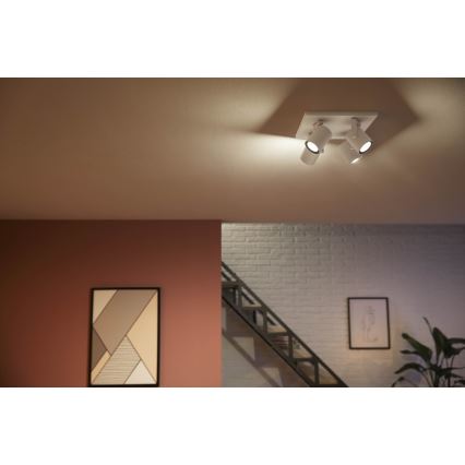 Philips 50624/31/P7 - LED Oświetlenie punktowe HUE ARGENA 4xGU10/5,7W/230V