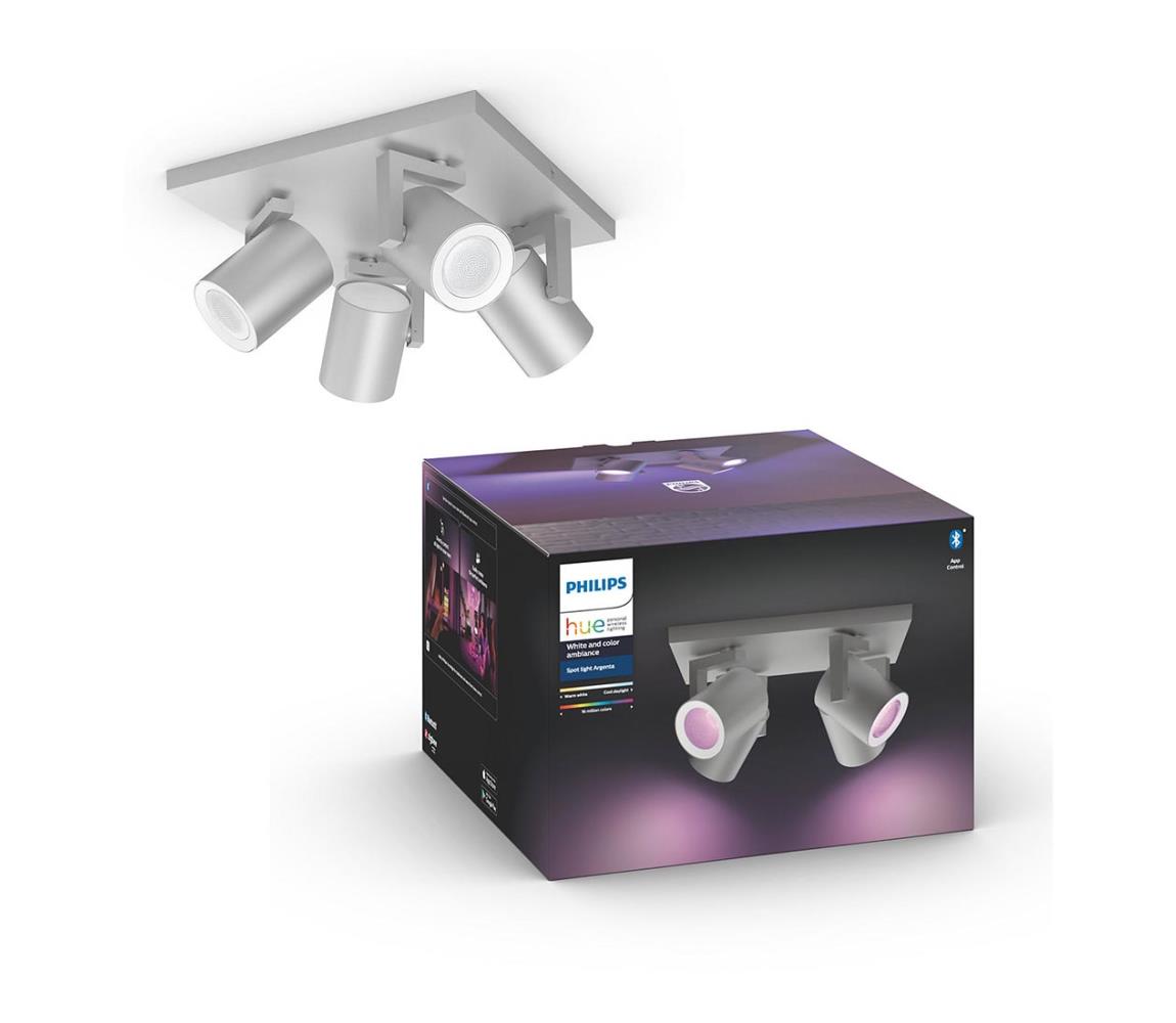Philips 50624/48/P7 - LED RGBW Oświetlenie punktowe Hue ARGENA 4xGU10/5,7W/230V