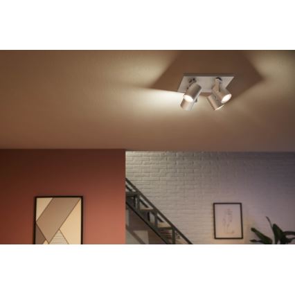 Philips 50624/48/P7 - LED Oświetlenie punktowe HUE ARGENA 4xGU10/5,7W/230V