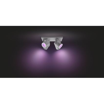 Philips 50624/48/P7 - LED Oświetlenie punktowe HUE ARGENA 4xGU10/5,7W/230V