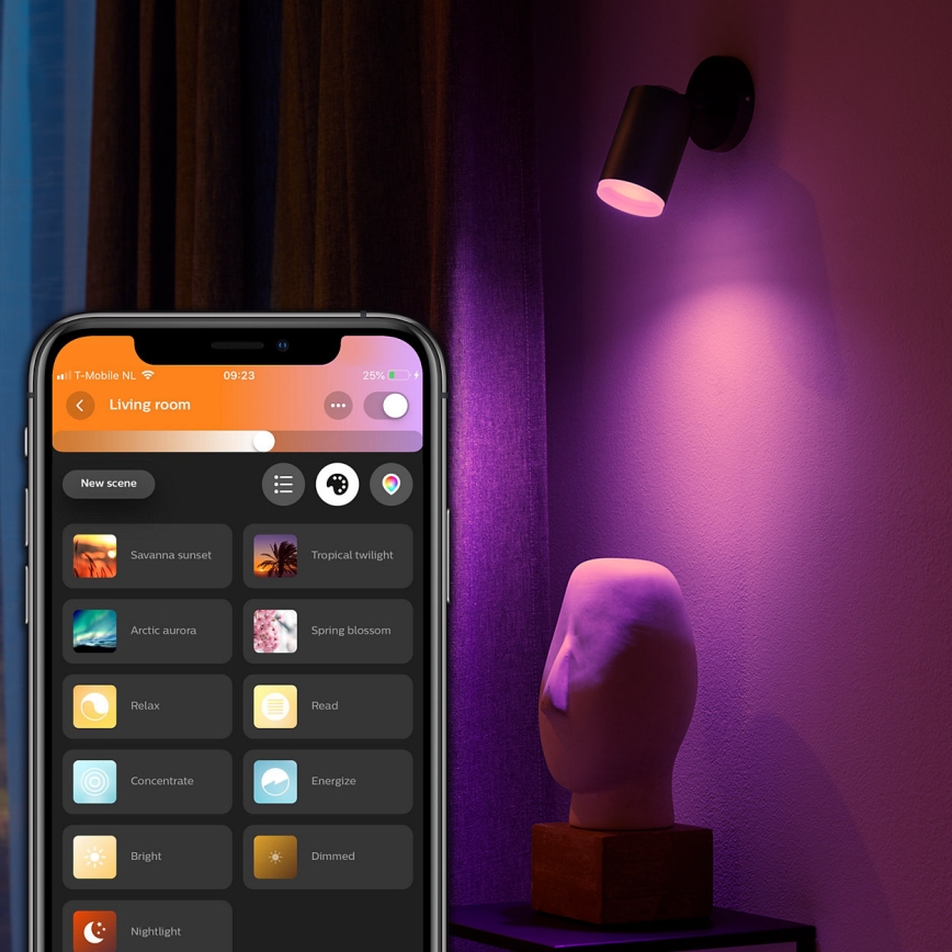 Philips 50631/30/P7 - LED RGB Oświetlenie punktowe HUE FUGATO 1xGU10/5,7W/230V