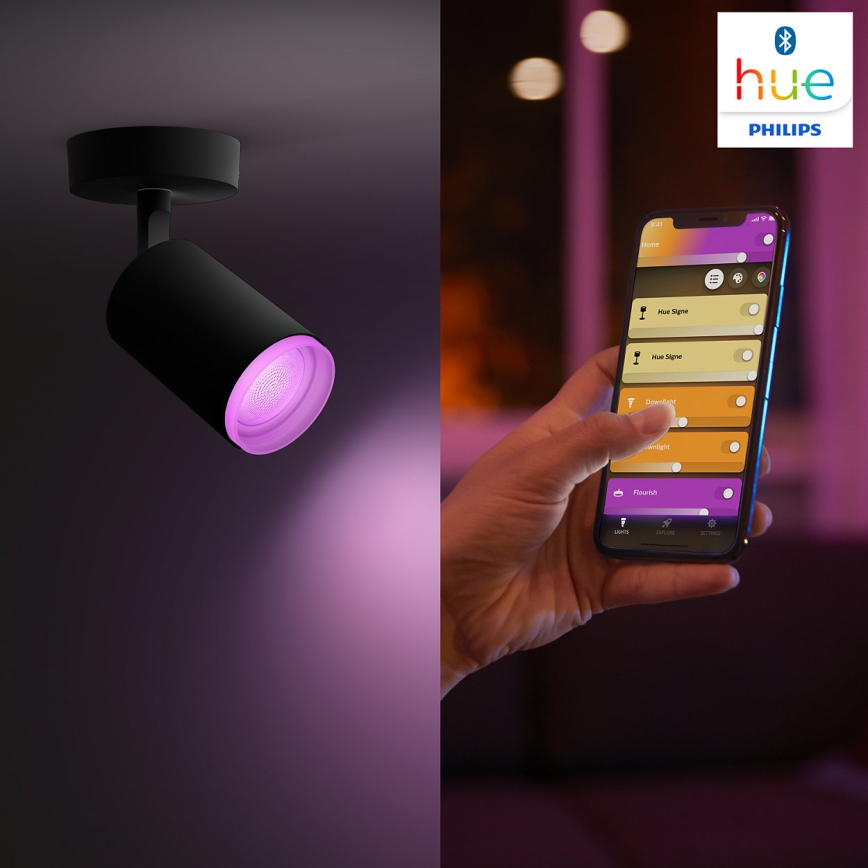 Philips 50631/30/P7 - LED RGB Oświetlenie punktowe HUE FUGATO 1xGU10/5,7W/230V
