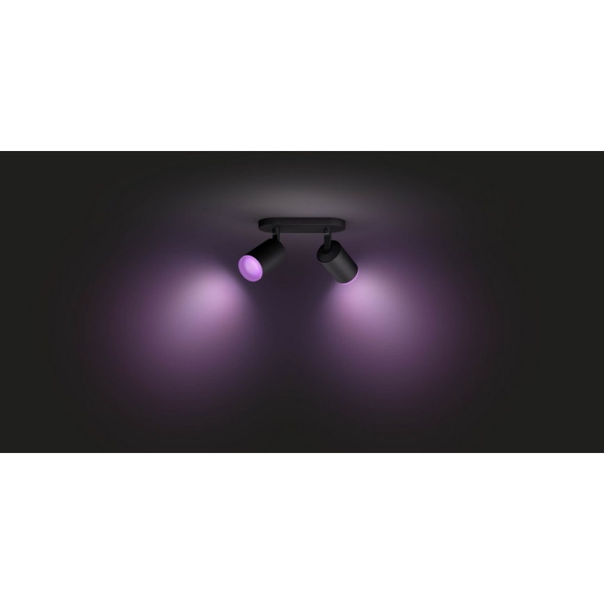 Philips 50632/30/P7 - LED RGB Oświetlenie punktowe HUE FUGATO 2xGU10/5,7W/230V