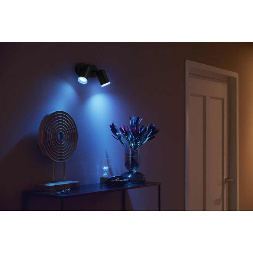 Philips 50632/30/P7 - LED RGB Oświetlenie punktowe HUE FUGATO 2xGU10/5,7W/230V