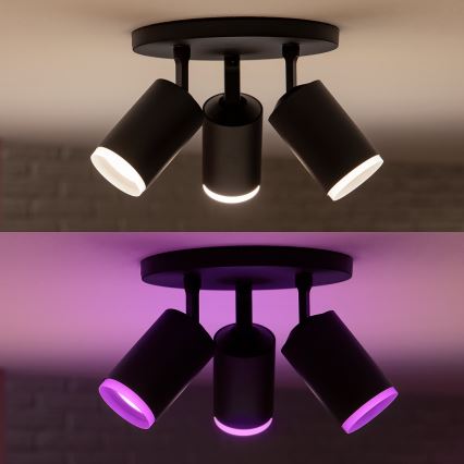 Philips 50633/30/P7 - LED Oświetlenie punktowe HUE FUGATO 3xGU10/5,7W/230V