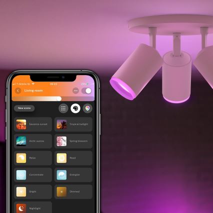 Philips 50633/31/P7 - LED Oświetlenie punktowe HUE FUGATO 3xGU10/5,7W/230V