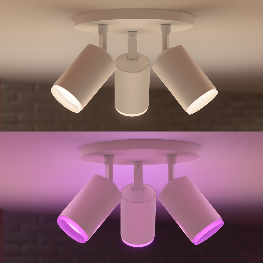 Philips 50633/31/P7 - LED Oświetlenie punktowe HUE FUGATO 3xGU10/5,7W/230V