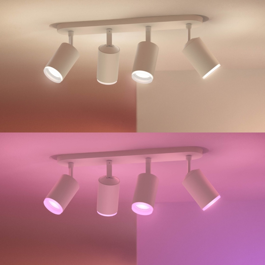 Philips 50634/31/P7 - LED Oświetlenie punktowe HUE FUGATO 4xGU10/5,7W/230V