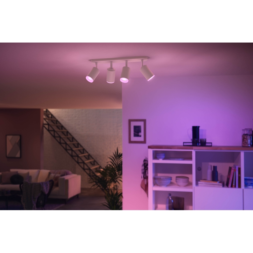 Philips 50634/31/P7 - LED Oświetlenie punktowe HUE FUGATO 4xGU10/5,7W/230V