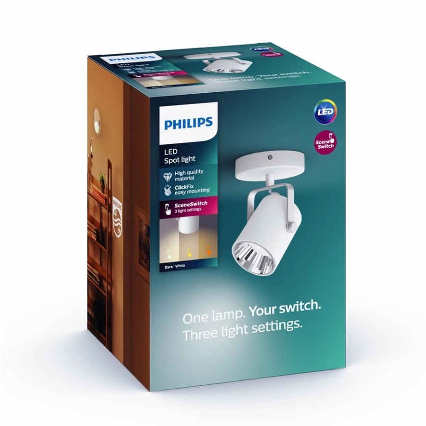 Philips - Oprawa punktowa LED LED/4,3W/230V 2200/2500/2700K