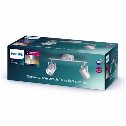 Philips 50662/14/P0 - Oprawa punktowa LED BYRE 2xLED/4,3W/230V 2200/2500/2700K