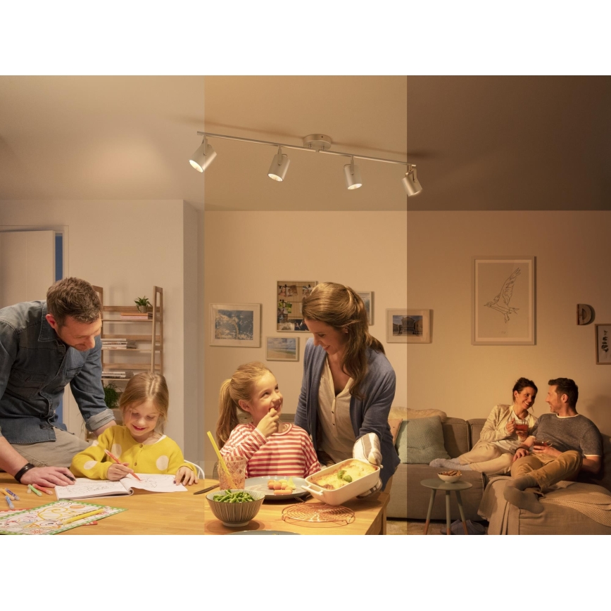 Philips 50664/14/P0 - LED Oświetlenie punktowe BYRE 4xLED/4,3W/230V 2200/2500/2700K