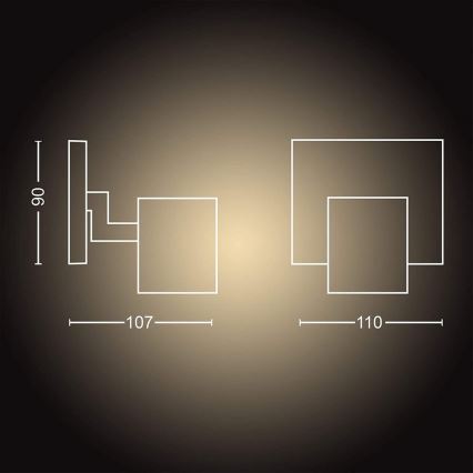 Philips - LED Oświetlenie ściemnialne Hue RUNNER 1xGU10/5W/230V + ZS