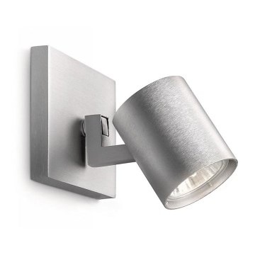 Philips 53090/48/16 - Reflektorek RUNNER srebrny 1xGU10/35W/230V