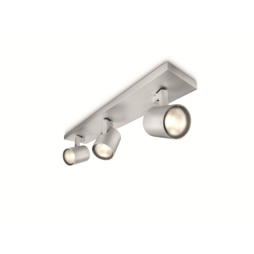 Philips - LED RGBW ściemnialna oprawa punktowa 3xGU10/4,8W/230V matowy chrom + pilot zdalnego sterowania