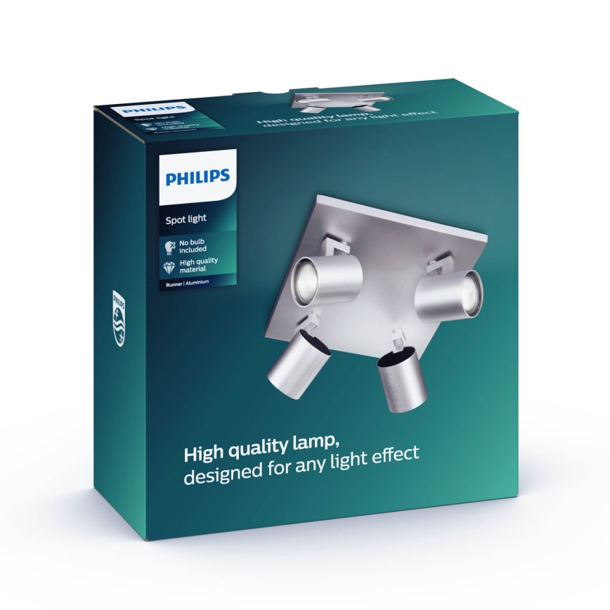 Philips - Oświetlenie punktowe 4xGU10/50W/230V
