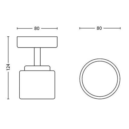 Philips - LED oświetlenie punktowe 1xLED/4W/230V