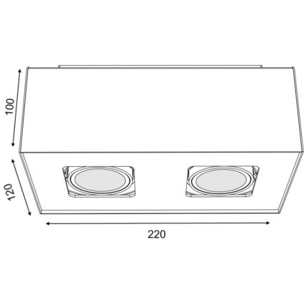 Philips 56232/48/PN - LED Oświetlenie punktowe TEMPO 2xGU10/6W/230V