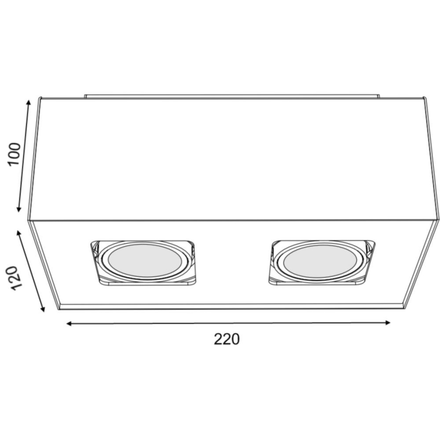 Philips 56232/48/PN - LED Oświetlenie punktowe TEMPO 2xGU10/6W/230V