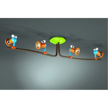 Philips 56314/55/PO – LED Oświetlenie punktowe dziecięce 4xGU10/3,5W/230V