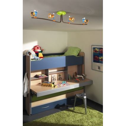 Philips 56314/55/PO – LED Dziecięce oświetlenie punktowe MYKIDSROOM BIRDEY 4xGU10/3,5W/230V