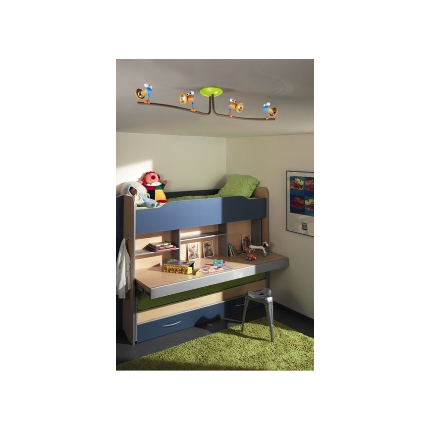 Philips 56314/55/PO – LED Oświetlenie punktowe dziecięce 4xGU10/3,5W/230V
