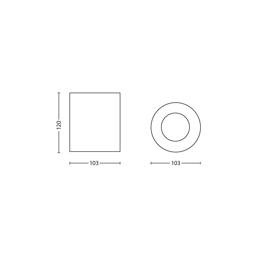 Philips 56330/30/PN - Reflektor punktowy MYLIVING PILLAR 1xGU10/50W/230V