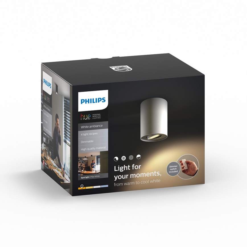 Philips 56330/31/P7 - LED Reflektor punktowy PILLAR HUE 1xGU10/5,5W/230V