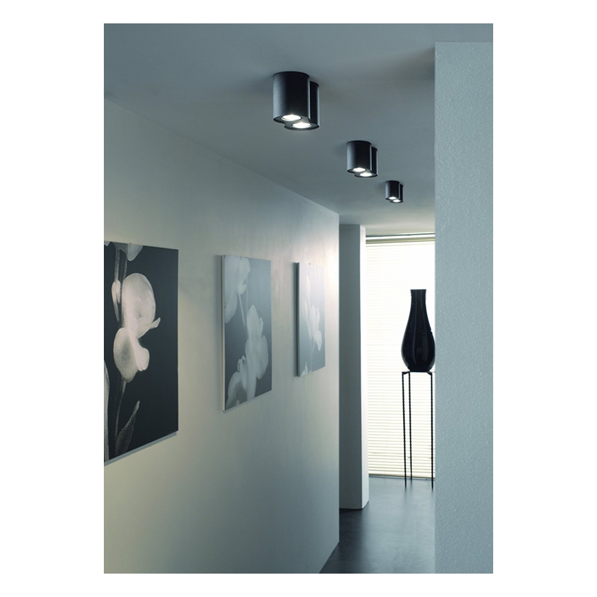 Philips 56332/30/10 - Lampa sufitowa MYLIVING PILLAR 2xGU10/50W/230V czarny