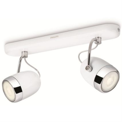 Philips 56482/31/PN - Oświetlenie punktowe MYLIVING BALSA 2xGU10/35W/230V