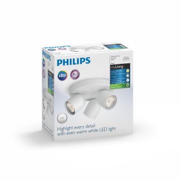 Philips 56493/31/16 - LED Oświetlenie punktowe MYLIVING ZESTA 3xLED/4,5W/230V