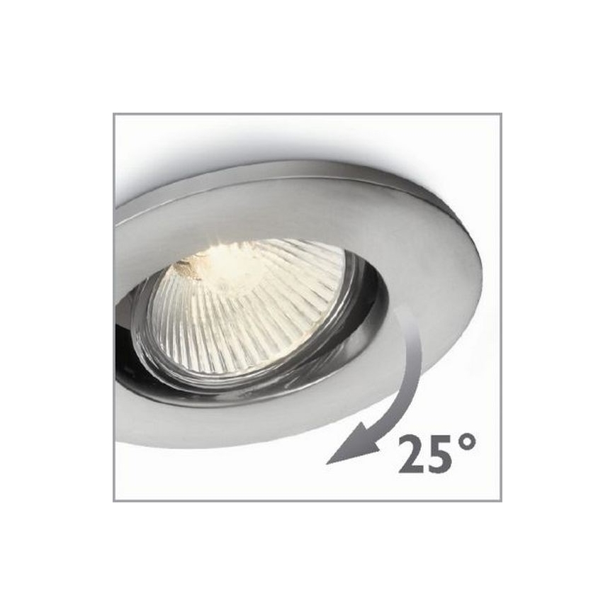 Philips 57959/17/PN - Oprawa wpuszczana AGENA 1xGU10/35W/230V
