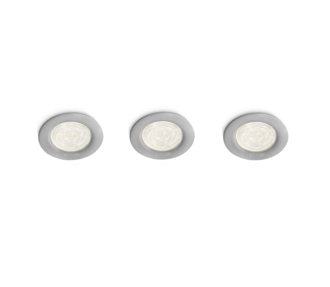 Philips 59100/87/16 - ZESTAW 3x LED punktowe oświetlenie wpuszczane SCEPTRUM LED/3W