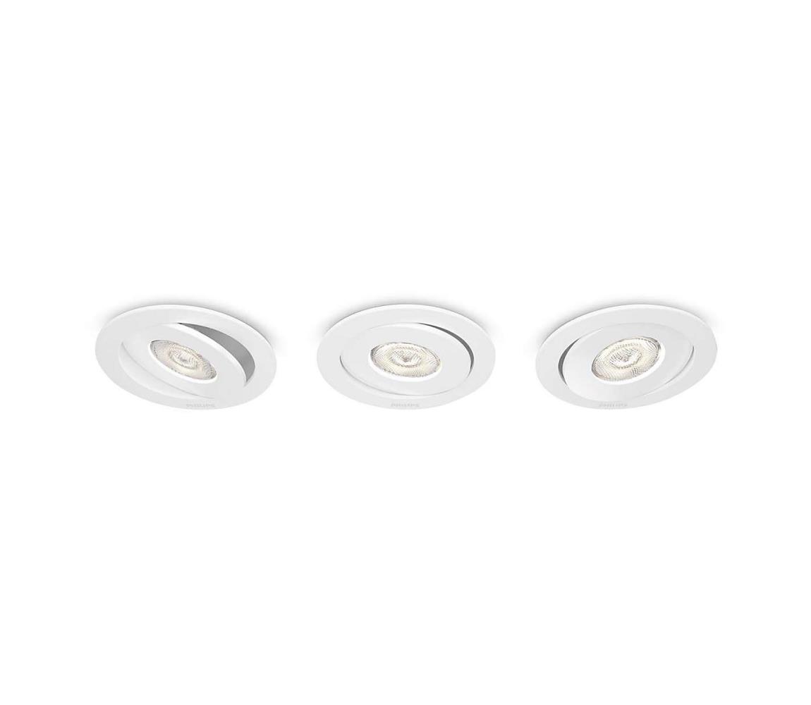 Philips 59183/31/16 - ZESTAW 3x LED Oprawa wpuszczana ASTEROPE LED/4,5W/230V