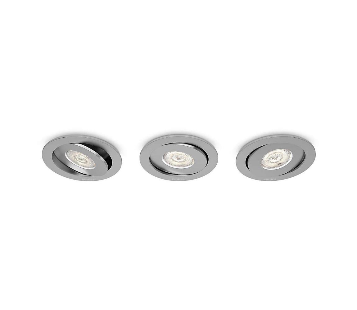 Philips 59183/48/16 - ZESTAW 3x LED Oprawa wpuszczana ASTEROPE LED/4,5W/230V